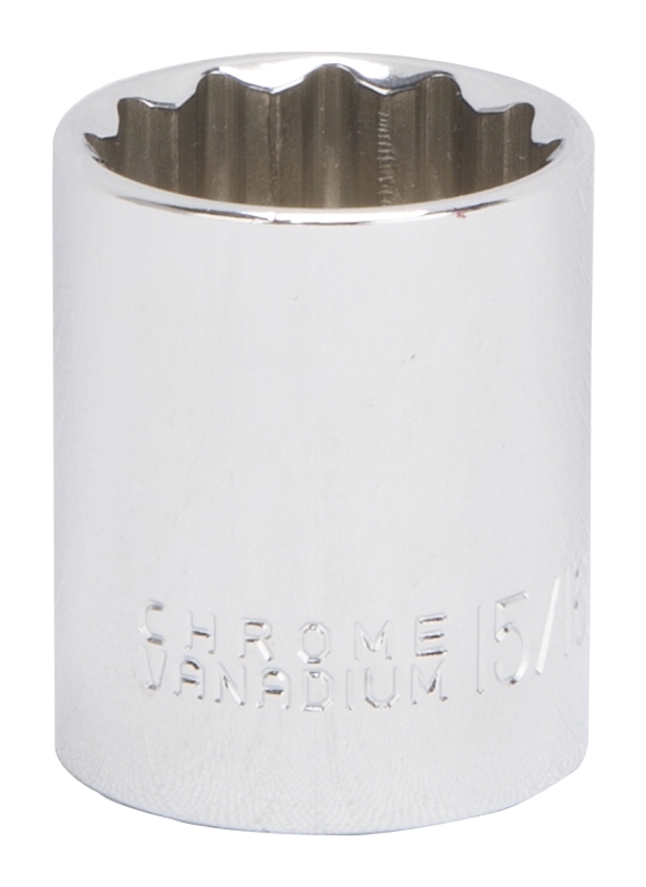 MT6517999 Drive Socket, 15/16 in Socket, 1/2 in Drive, 12-Point, Chrome Vanadium Steel, Chrome